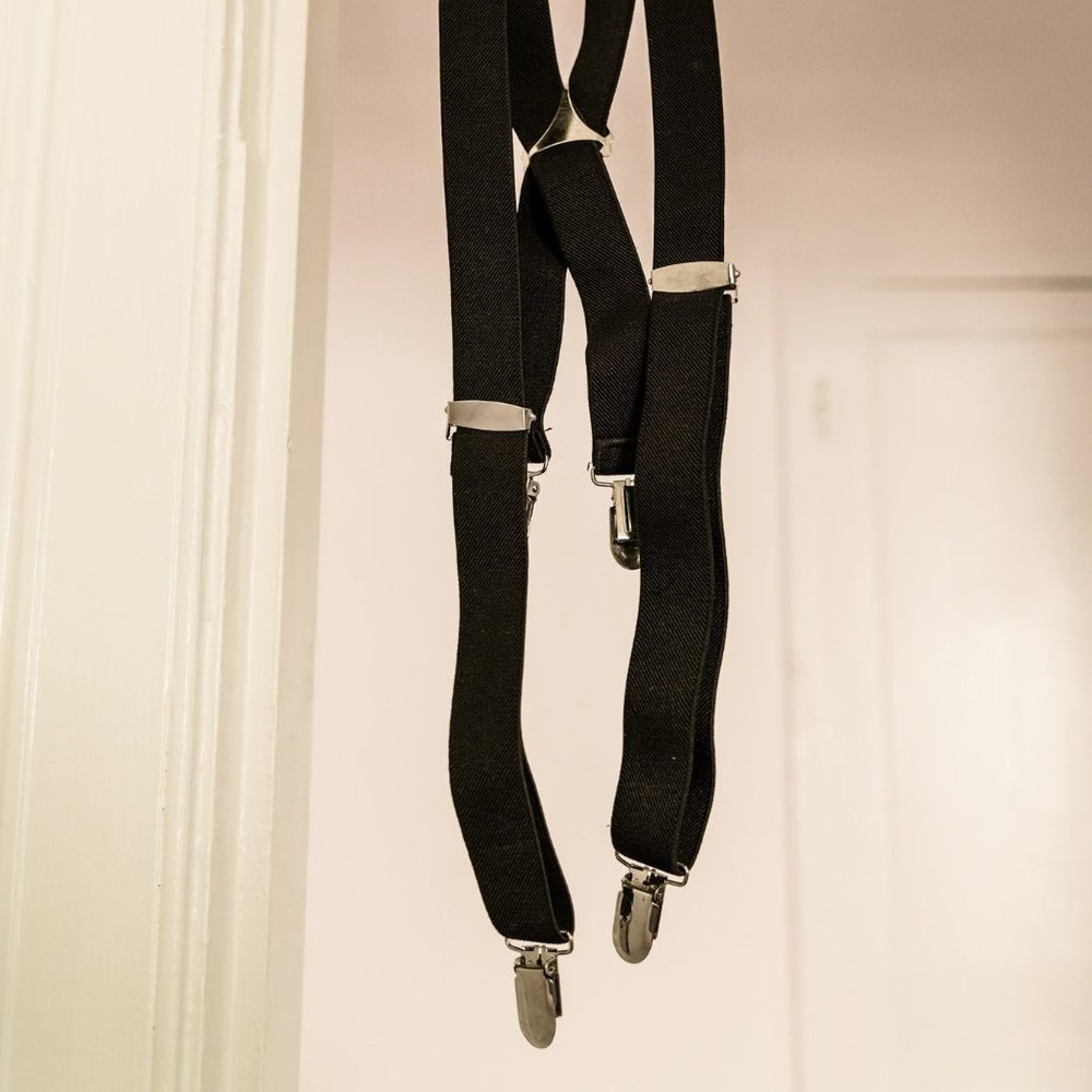 Black suspenders